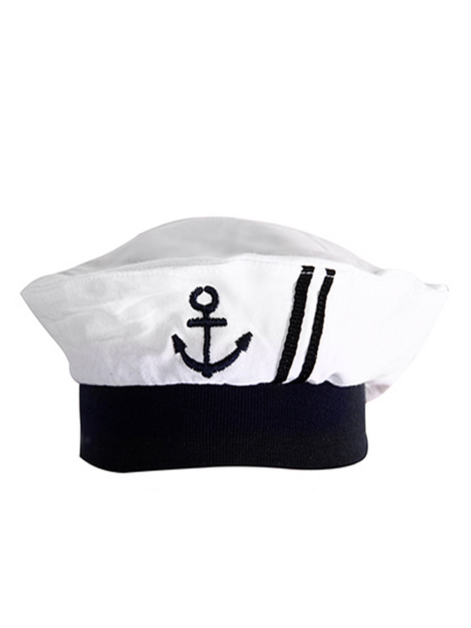 Nautical Sailor Embroidered Baby Boy Hat, 3-12 Months (White) - Walmart.com