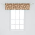thumbnail image 2 of Ambesonne Snail Window Valance, Marine Mollusk Grunge Pattern, 54" X 12", Pale Brown and White, 2 of 3