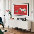 thumbnail image 5 of Bad idea - Illustration Humor Quote Dog Animal Surrealism Pop Art Modern Art Black Framed Wall Art Print 24 x 36 inches, 5 of 7