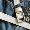 thumbnail image 4 of Boucle Carrée Ceinture Simple Vintage pour Femmes Ajustable Mode Décontractée Sans Trou, 4 of 8