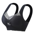 thumbnail image 1 of Brasier sin Varillas Mujer Tela de Mantequilla Sujetador de Copa Fija sin Aro de Acero con Espalda de Encaje para Mujer, conjunto de Chaleco con Fruncido y Caída Extra Grande, 1 of 2
