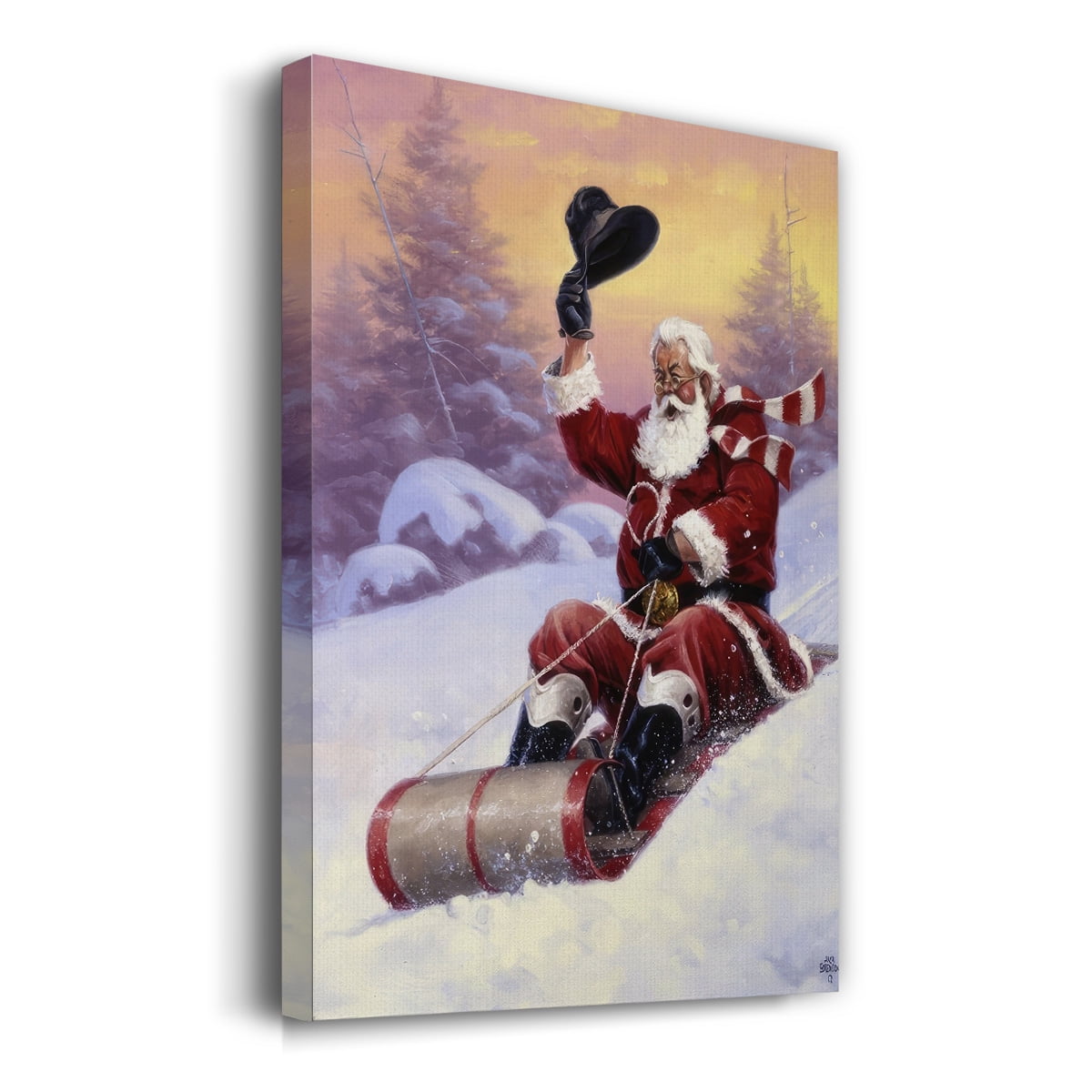 Here Comes Santa- Gallery Wrapped Canvas