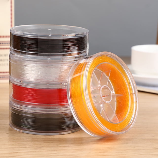 Beaded Elastic Cord Strong Wear-resistant Elastic Thread HandCrafts String Tear-resistance Cords Line DIY Crafting Handmade Making Supplies Red