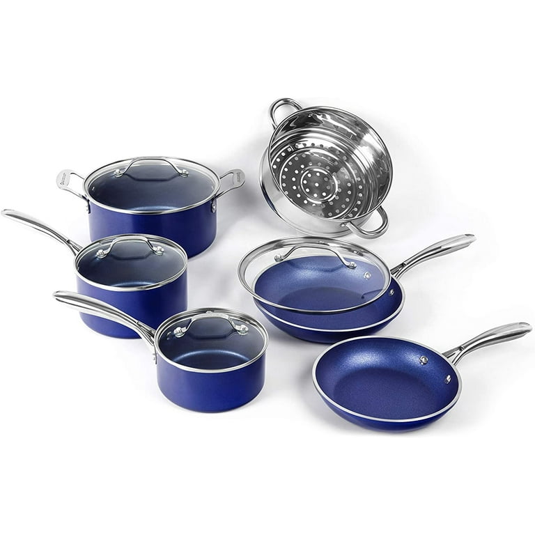 Granitestone Blue 15pc Nonstick Pots & Pans Cookware and Bakeware Set -  20373105