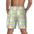 thumbnail image 4 of Fotbe Rainbow Rabbit Men’s Swim Trunks Quick Dry Swim Shorts Board Shorts with Mesh Lining-X-Large, 4 of 9