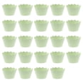 thumbnail image 1 of 24pcs Solid Color Cupcake Wrappers Paper Baking Cup Liners Cake Decoration Wraps Holder (Green), 1 of 5