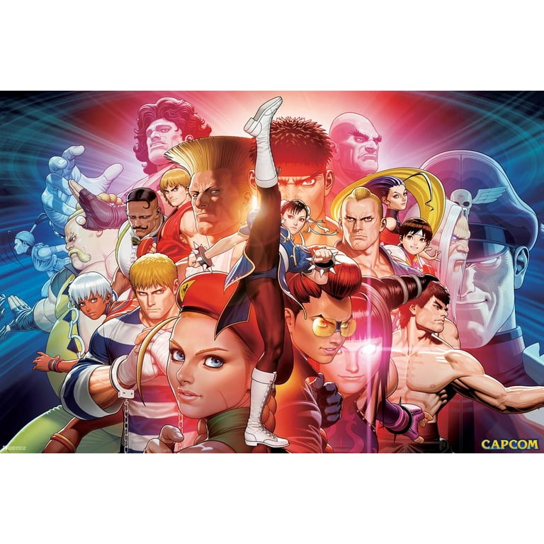 Street Fighter V Arcade Edition CAPCOM Video Game Merchandise Gamer Classic  Fighting White Wood Framed Poster 14x20 - Poster Foundry