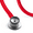 Red Tube A, variant on Littmann Classic II Infant Stethoscope, Caribbean Blue Tube