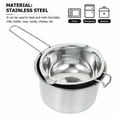thumbnail image 5 of 3pcs 1 Set Double Boiler Pot Set 1200ml Wax Melting Pot With 2800ml Stainless Steel Pot With Silicone Spatula Candle Wicks For Candle Making, 5 of 7