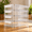 Clear White-4 Packs-Large, variant on Clear White 4 Packs-Large Plastic Storage Chest Box For Documents Crafts Office Home