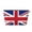 Silver, variant on Union Jack All Uk Flag Purse Organizer Handbags Totes Leather Zipper Printing Bag For Women Travel Toiletry Bag