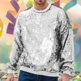 thumbnail image 2 of LIUJUNSHOP Men's Fleece Lined Crewneck Sweatshirt Men Carnival Sequin Flip Over Round Neck Casual Loose, 2 of 4