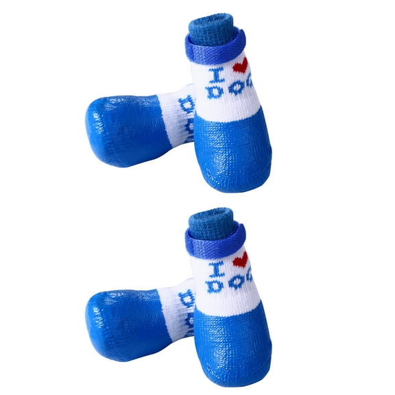 Avaner Dog Shoes, Dog Boots for Small Medium Dogs, Waterproof Dog Booties Paw Protector for Summer Hot Pavement, Winter Snowy Day, Outdoor Walking, Indoor Hardfloors Anti Slip Sole Bule S