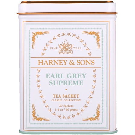 Harney & Sons Earl Grey Supreme Tea Sachet, 20 Ct