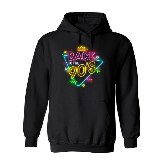 Back To The 90's! Hoodie Men -Image by Shutterstock, Male Small