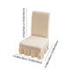 thumbnail image 3 of Funda elástica para silla de comedor, semicircular, para el hogar, con respaldo y cojín universal., 3 of 6