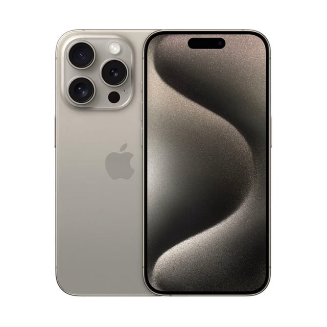 iphone 15 pro max 512 gb gris Vista combinada frontal y trasera del iPhone 15 Pro Max 512 GB en gris: frontal con pantalla Super Retina XDR de 6.7" y Dynamic Island, y trasera con estructura de titanio y sistema de triple cámara de 48 MP con tres lentes y flash; se aprecia el botón de acción lateral y el puerto USB-C. Fondo blanco de catálogo. Ideal también para fotógrafos móviles que requieren zoom y grabación avanzada.