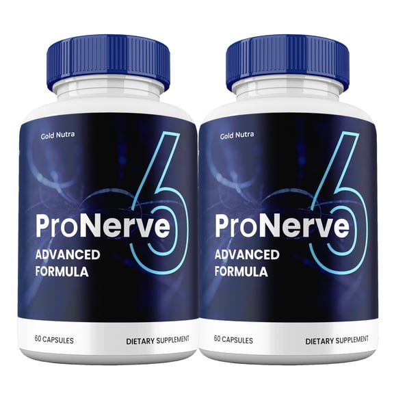 (2 Pack) ProNerve 6 Capsules, Pro Nerve 6 Supplement for Nerve Health, Advanced Maximum Strength Pills Cognitive and Brain Care, All Natural Formula