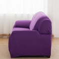 thumbnail image 3 of NewHome Sofa Cover Printed Stretch Sofa Furniture Cover Soft Sofa Slipcover Purple 2S, 3 of 7