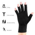 thumbnail image 3 of Equipo de protección de rehabilitación Guantes Dolor Alivio del dolor en las articulaciones Dedos abiertos Mujeres Hombres Terapia Guantes cálidos de invierno FLhrweasw Nuevo, 3 of 6
