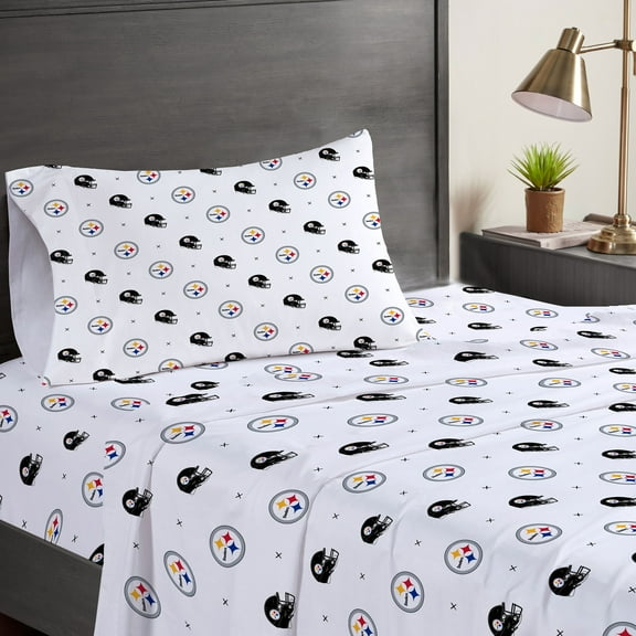 Pittsburgh Steelers Three-Piece Twin Sheet Set