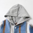 thumbnail image 6 of Paguaki Boys Outfits 4T Boys Clothes Toddler Baby Boys Clothes Cotton Lattice Button Down Hooded Tops Pants Boys Fall Winter Outfits, 6 of 9