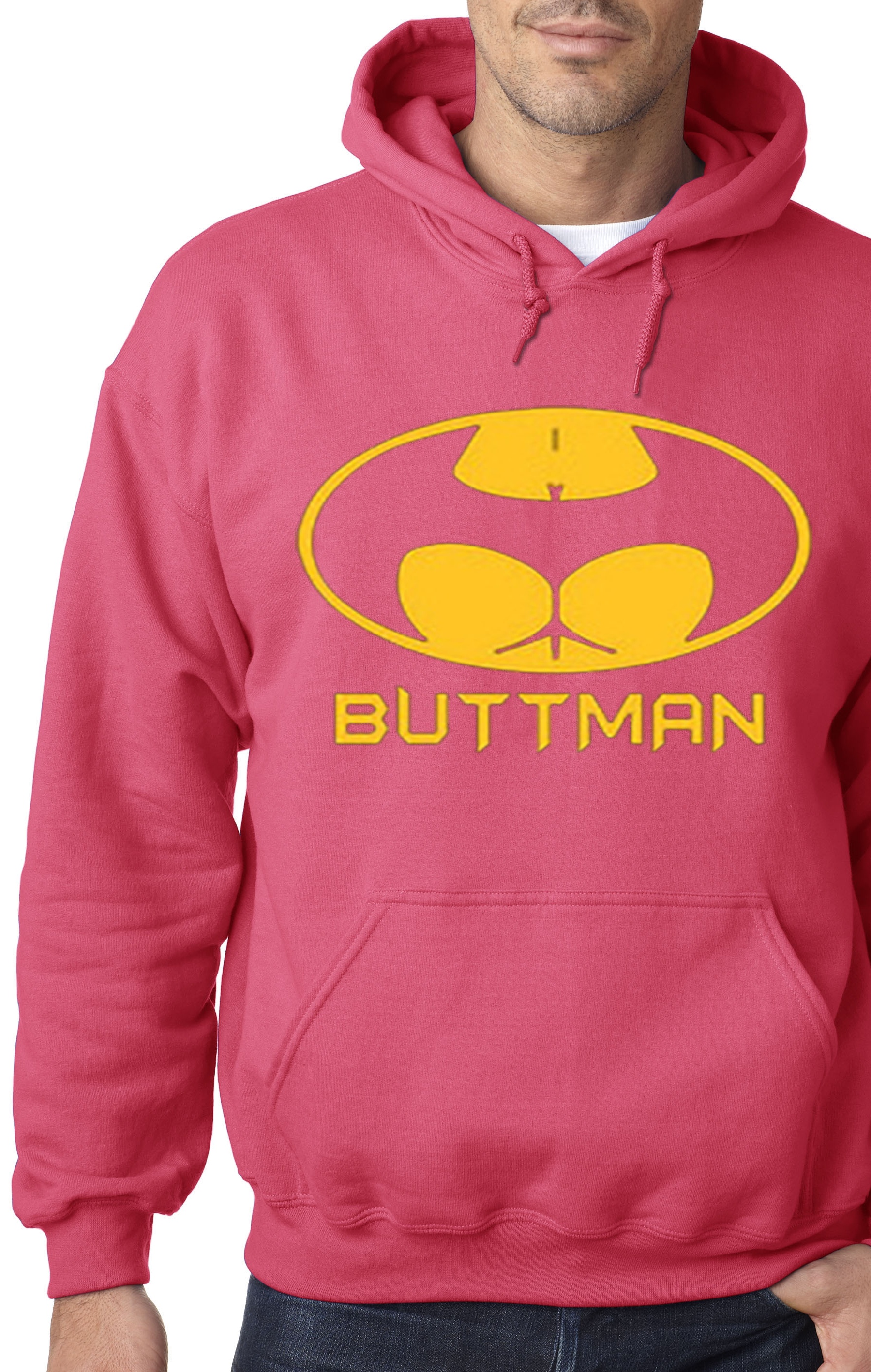 195 Hoodie Buttman Batman Logo Parody Sweatshirt