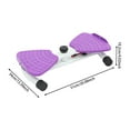 thumbnail image 2 of Purple Waist Twister Machine Exercise, Adjustable Ab Twist Board Resistance Bands & Handrails, Ab Workout Machine for Home Gym, Core Strength Training Equipment with 330 lbs Weight Capacity, 2 of 21