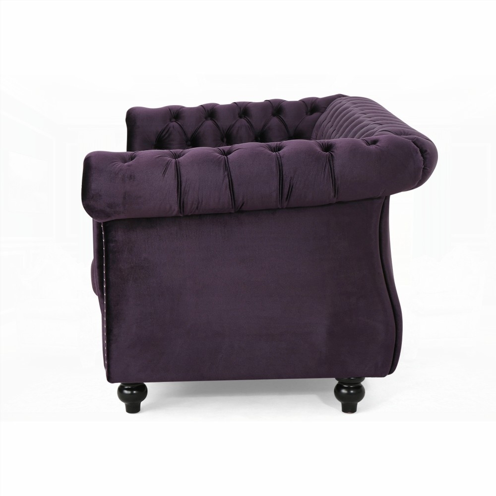 Plush Comfort Loveseat with Traditional Chesterfield Style|Deep Button Tufting