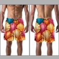 thumbnail image 3 of luoweisi Men's Beach Shorts Quick Dry Swim Trunks with Mesh Lining Shell M, 3 of 5