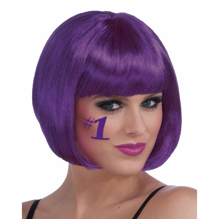Purple cheap bob wig
