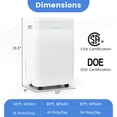 thumbnail image 2 of Costway 54 Pints Dehumidifier for Home 4500 Sq.Ft Dehumidifier with 3 Modes LED Display, 2 of 10