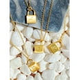 thumbnail image 2 of Ellison+Young Scripted Notes Locket Initial Woman's Necklace 16 in, Stainless Steel, 1 Count, 2 of 6