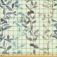 thumbnail image 2 of Ambesonne Leaves Fabric by the Yard Upholstery, Love Botanical Composition, 2 Yards, Ivory and Multicolor, 2 of 5