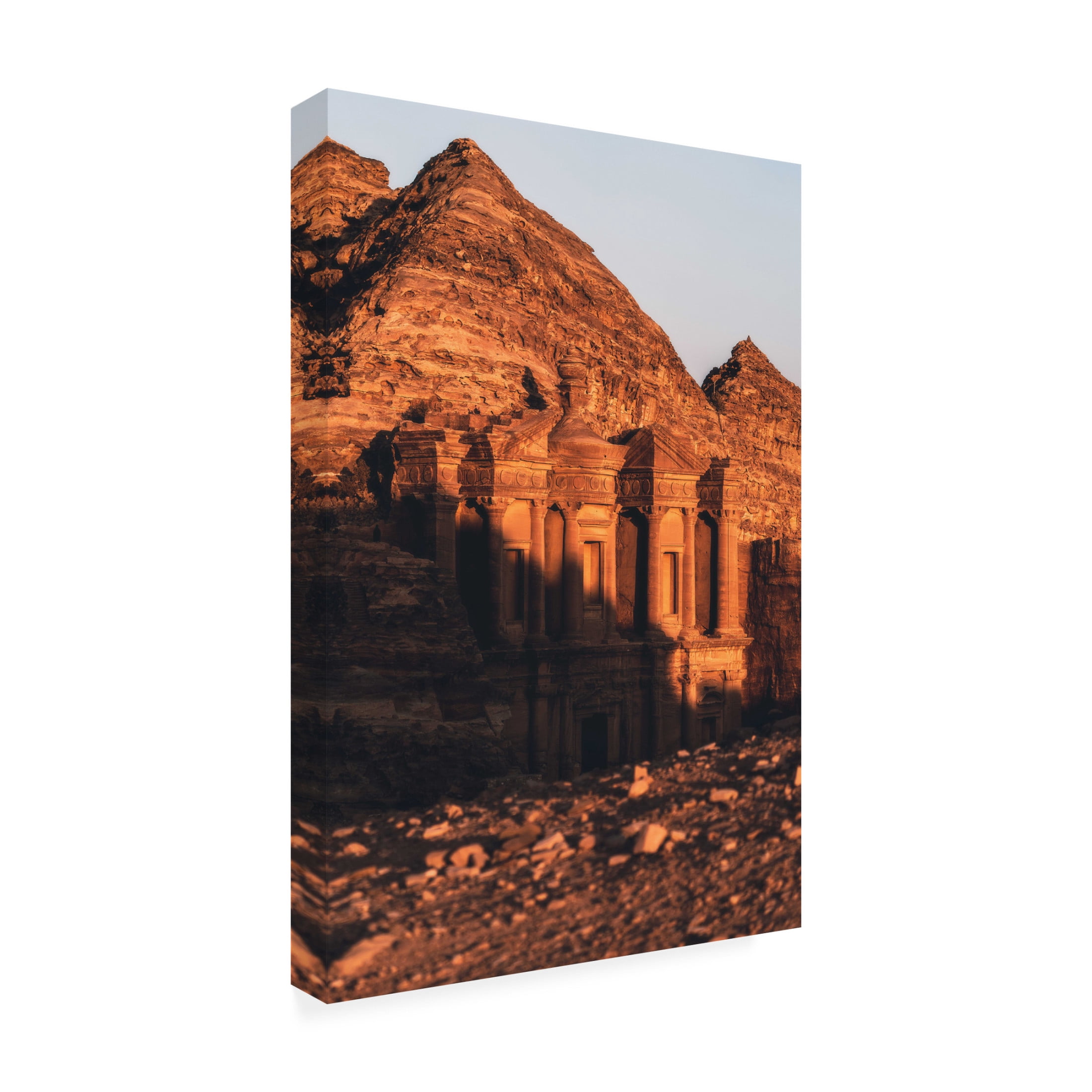 Trademark Fine Art Onur Guney Ad Deir The Monastery, Petra. Canvas Wall Art