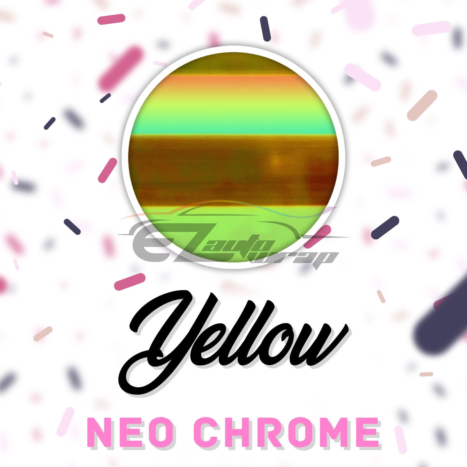 ESSMO™ Neo Chrome Yellow Heat Transfer Vinyl HTV T-Shirt 20" Wide Roll Iron Heat Press NC02 20"x84"