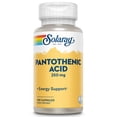 thumbnail image 1 of Suplemento SOLARAY de ácido pantoténico 250 mg de vitamina B5 100 comprimidos, 1 of 6