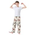 thumbnail image 2 of FORMRS Kids Pajama Pants with Pockets Size 6-8Y Boys Lounge Sleep Bottoms, Plaid Deer, 2 of 8