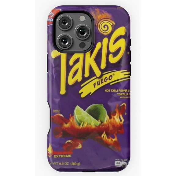 Funny Takis Snack Packet Food Design Phone Case for iPhone 11 12 13 14 15 16 17 Pro Max