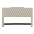 thumbnail image 3 of Elle Decor Celeste King Size Headboard Beige Weave, 3 of 5