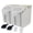 Gray 2Pack 25Lb, variant on 2 Pack Rice Storcontainer With Measuring Cup 50 Lb Flour Wheels Food Dog Cat Bin Set For Dry Sugar Cereal(gray)