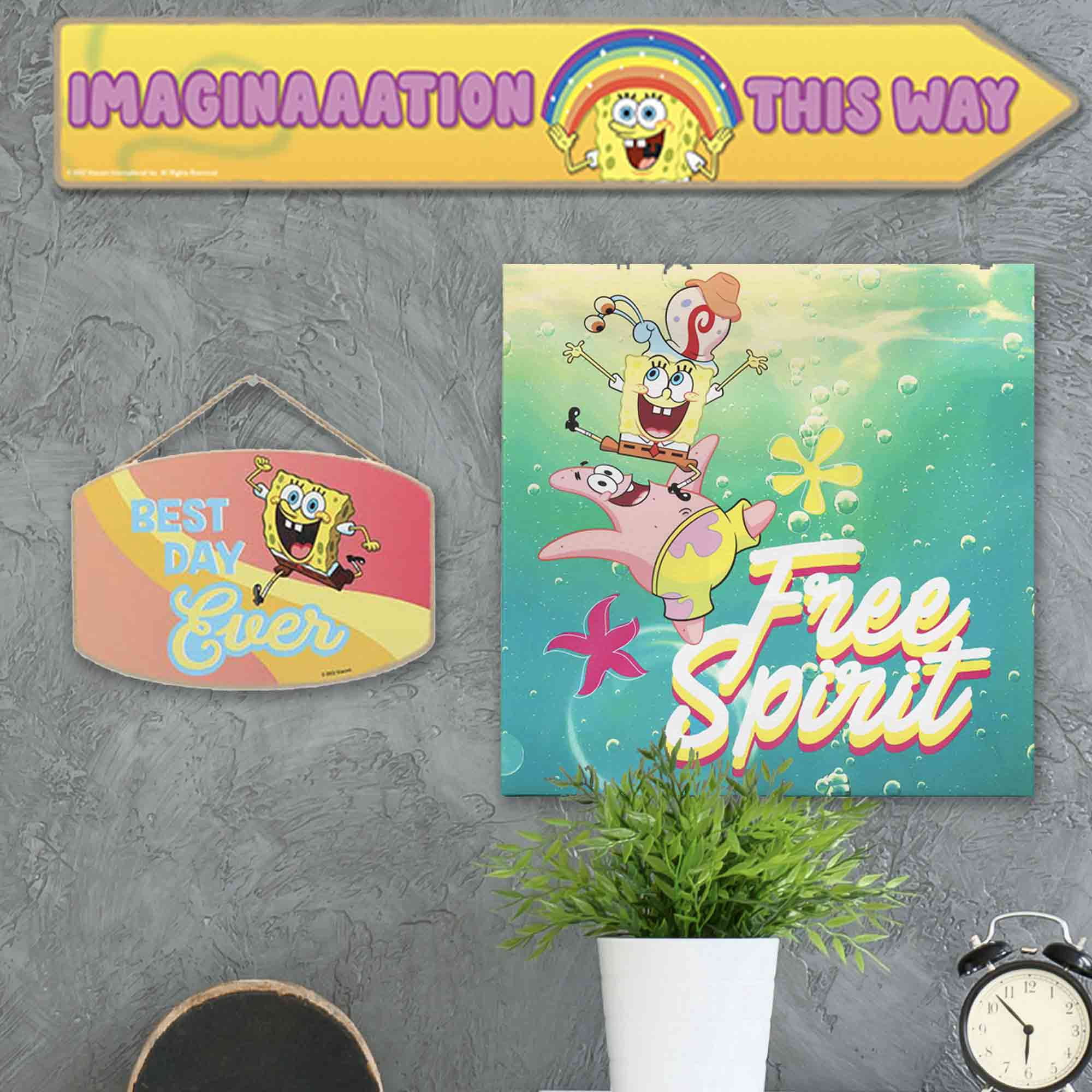 Nickelodeon Spongebob Squarepants, Patrick & Gary Canvas Wall Decor