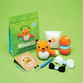 Crochet Kit for Beginners,3 Pcs Wobbles Crochet Kit,Includes Step-By-Step  Instruction and Video Tutorials