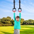 thumbnail image 4 of Children Gymnastic Rings Exercise Strength Training Equipment Pull Up Ring Fitness Ring with Strap Safe Load Bearing 200KG, 4 of 8