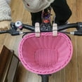 thumbnail image 2 of Hyasfey Kids Bicycle Front Wicker Basket with Adjustable Strap Toddlers Boys Girls Balance Bike Vintage Handmade Rattan Woven Storage Basket Bike Accessories, 2 of 6