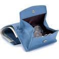 thumbnail image 2 of Cartera Plegable TANGJMXG para Mujer Vegana Azul Claro 10 x 7 x 3 cm, 2 of 5