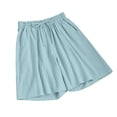 thumbnail image 7 of Binmer Women’s Drawstring Elastic Waist Casual Loungewear Shorts, Womens and Women's Mint Green,Size M-3XL, 7 of 7