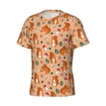 thumbnail image 5 of Qekee Squirrel And Mushroom Classic Fit T-Shirt Men's Shirt Men's Tight Short Sleeves for Exercise, Running, Mountaineering - Squirrel And Mushroom, 5 of 9