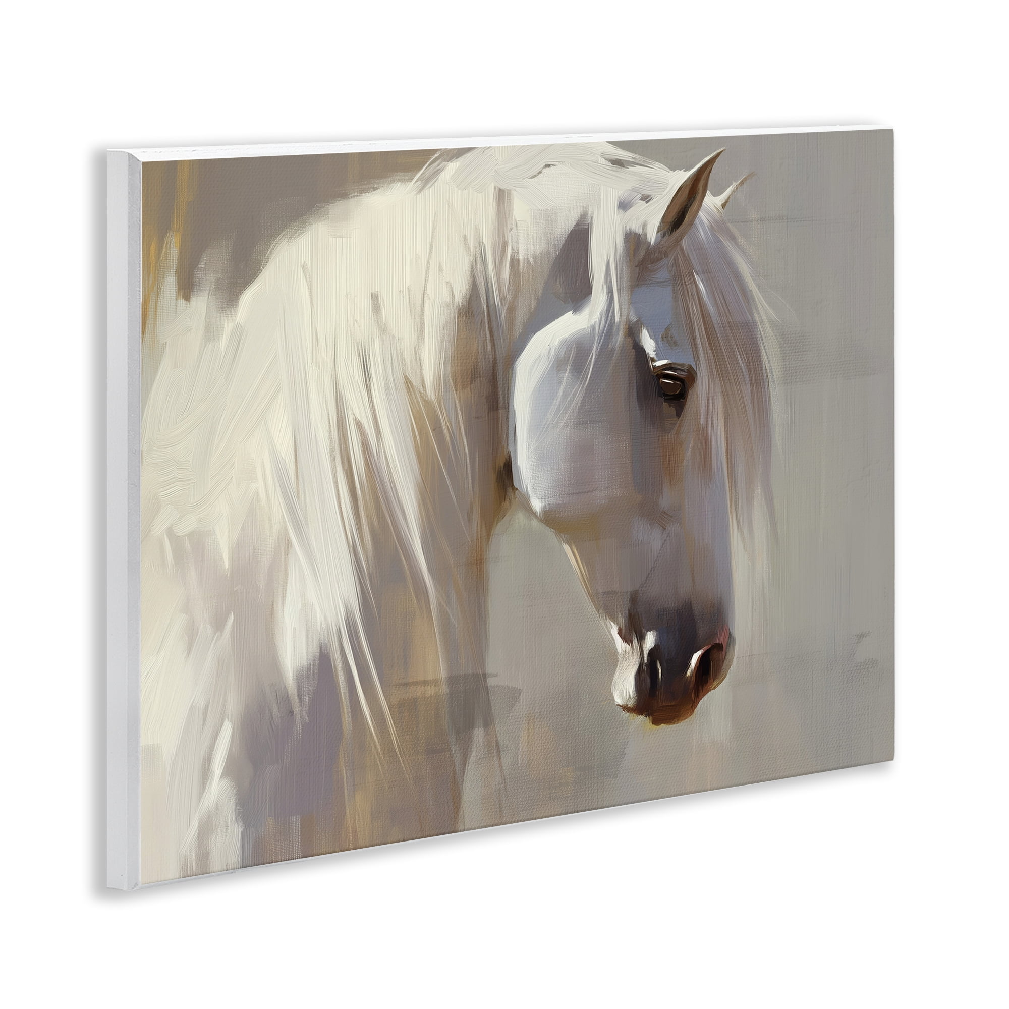 Stupell Industries White Moon Horse Wall Plaque Art, design by Svetlana Aleynikova