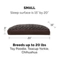 thumbnail image 4 of Furhaven 34408012 Ultra Plush Deluxe Ortho Mat - Chocolate Large Pet Bed, 4 of 5